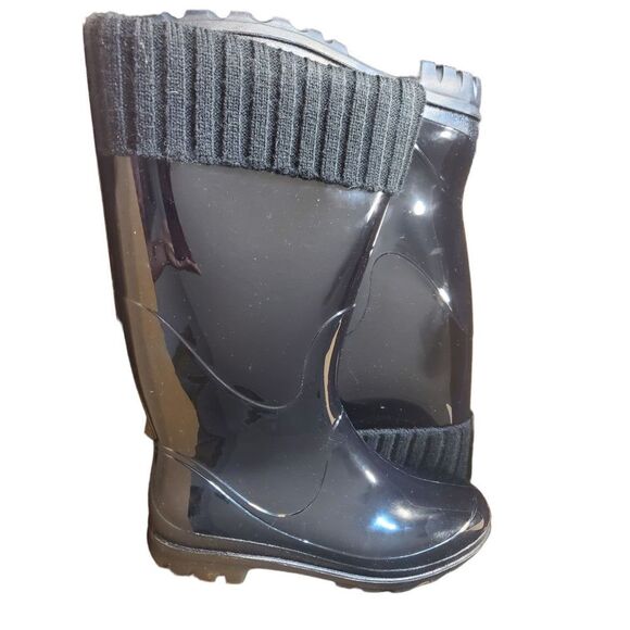 New Kamik Black Kelly Rain Boots Size 9 - Picture 3 of 8